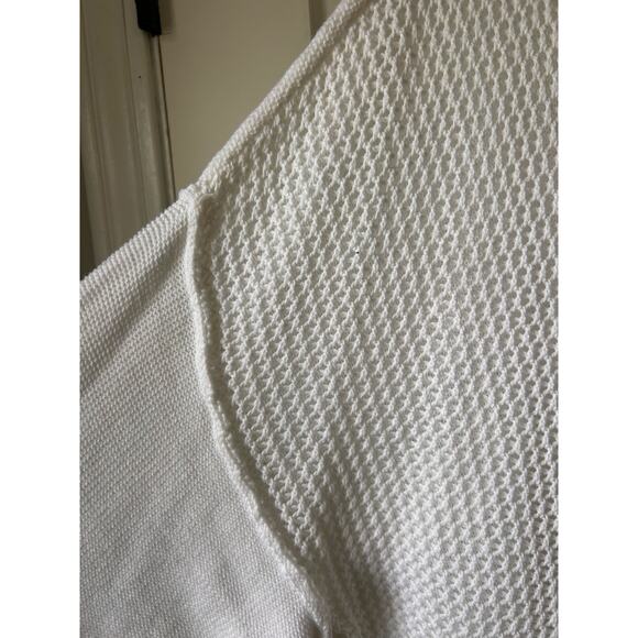 NWOT Lane Bryant White‎ Open Knit V Neck Pullover Sweater 22/24 - Picture 6 of 7